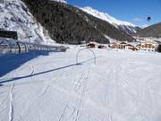 La piste d'entraînement Cevedale à la station de vallée du téléphérique et de la Rosimbahn