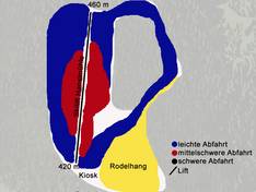 Plan des pistes Hanslmühle – Mauern