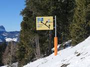 Signalisation dans le domaine skiable