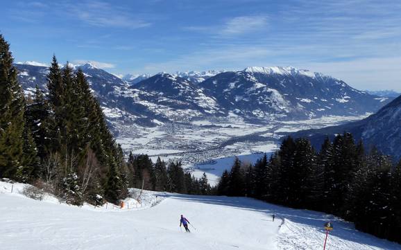 Le plus grand dénivelé dans les Monts de Villgraten (Villgratner Berge) – domaine skiable Hochstein – Lienz