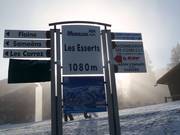 Signalisation dans le domaine skiable