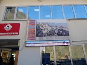 Plan des pistes avec informations actualisées à la station de la vallée