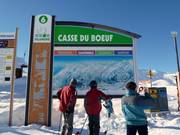 Panneaux d'information dans le domaine skiable