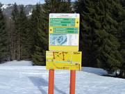 Signalisation des pistes à Balderschwang