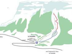 Plan des pistes Col du Granier