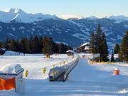 Babylifte Rosenalm - Tapis roulant/Moving Carpet recouvert d’une galerie