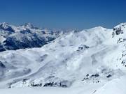 Vue sur les pistes au télésiège Kringsalmbahn