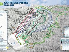 Plan des pistes Mont Rigaud