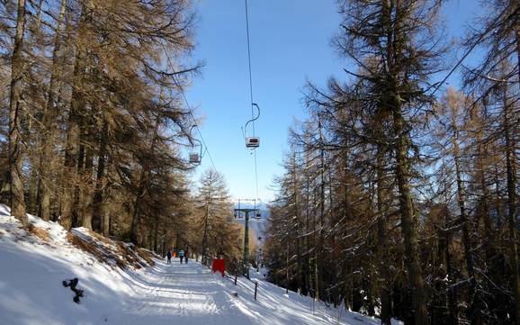 Skier près de Lana