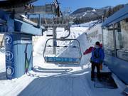 Le personnel sympathique vous aide toujours à monter.