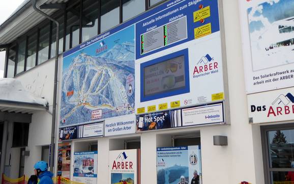 Zwieseler Winkel: indications de directions sur les domaines skiables – Indications de directions Arber
