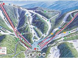 Plan des pistes Discovery Ski Area