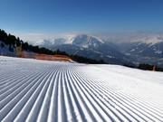 Très bonne préparation des pistes au Patscherkofel