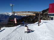 Départ de la piste de luge
