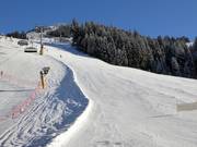 Piste Neuhögen vers la station de vallée Fleiding