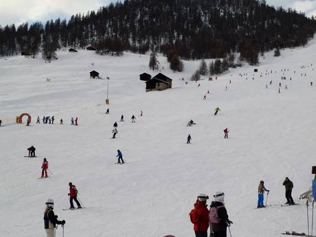 Domaines skiables pour les débutants dans l' Alta Valtellina  – Débutants Livigno
