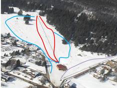 Plan des pistes Nods