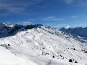 Vue sur les pistes du Hochzeiger