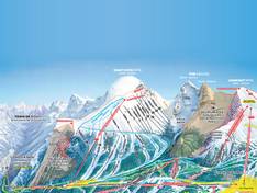Plan des pistes Banff Sunshine