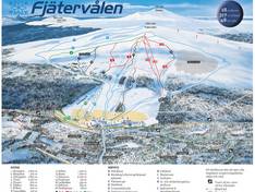 Plan des pistes Fjätervålen