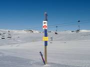 Signalisation des pistes à Hovden