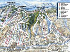 Plan des pistes Loon Mountain