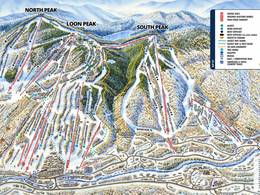 Plan des pistes Loon Mountain