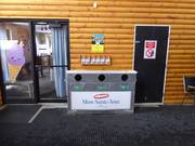 Tri des déchets dans la station de ski Mont-Sainte-Anne