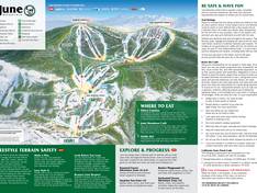 Plan des pistes June Mountain