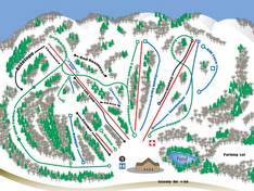Plan des pistes Huff Hills