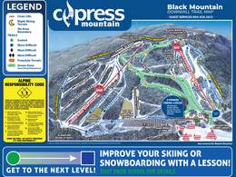 Plan des pistes Cypress Mountain