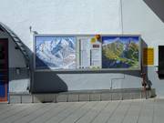 Panneau d’orientation à la station de vallée