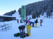 Station de recyclage dans le domaine skiable