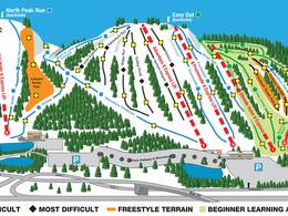 Plan des pistes Mount St. Louis – Moonstone