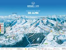 Plan des pistes Praz de Lys/Sommand (Taninges/Mieussy)