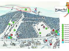 Plan des pistes Kubova Huť