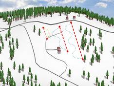 Plan des pistes Klema