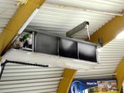 Groupe frigorifique et canon à neige au plafond