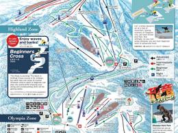 Plan des pistes Sapporo Teine