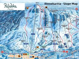Plan des pistes Paljakka