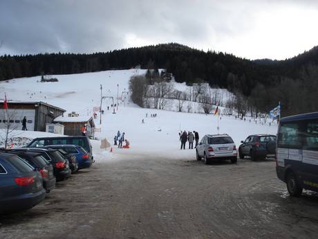 Miesbach: Accès aux domaines skiables et parkings – Accès, parking Oedberg – Gmund-Ostin