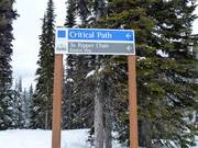 Signalisation des pistes au Revelstoke Mountain Resort