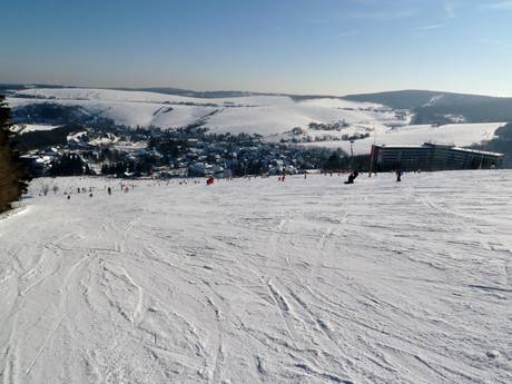 Domaines skiables pour les débutants dans l' arrondissement Erzgebirgskreis – Débutants Fichtelberg – Oberwiesenthal