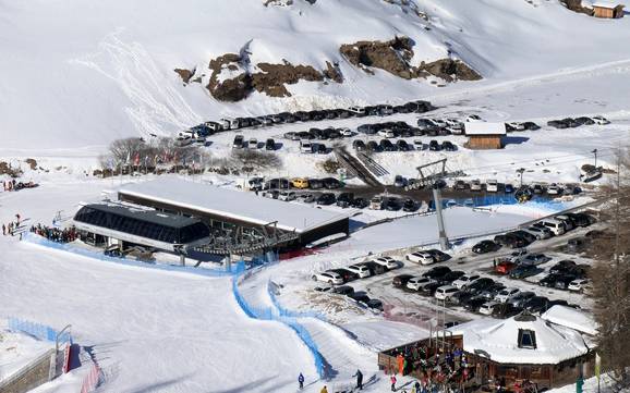 val de Passiria (Passeiertal): Accès aux domaines skiables et parkings – Accès, parking Pfelders (Plan)