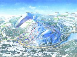 Plan des pistes Pyhä