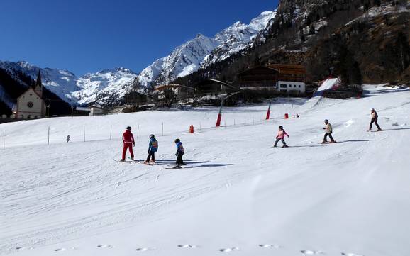 La plus haute gare aval dans le Val di Fleres (Pflerschtal) – domaine skiable St. Anton in Pflersch – Innerpflersch