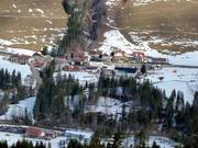 Vue sur les hébergements à Balderschwang