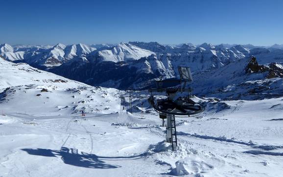 Alpes de l'Adula: Taille des domaines skiables – Taille Vals – Dachberg