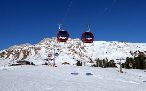 Meilleur domaine skiable dans les Dolomites de Fiemme – Évaluation Latemar – Obereggen/Pampeago/Predazzo