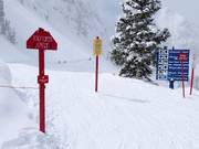 Signalisation des zones pour skieurs expérimentés